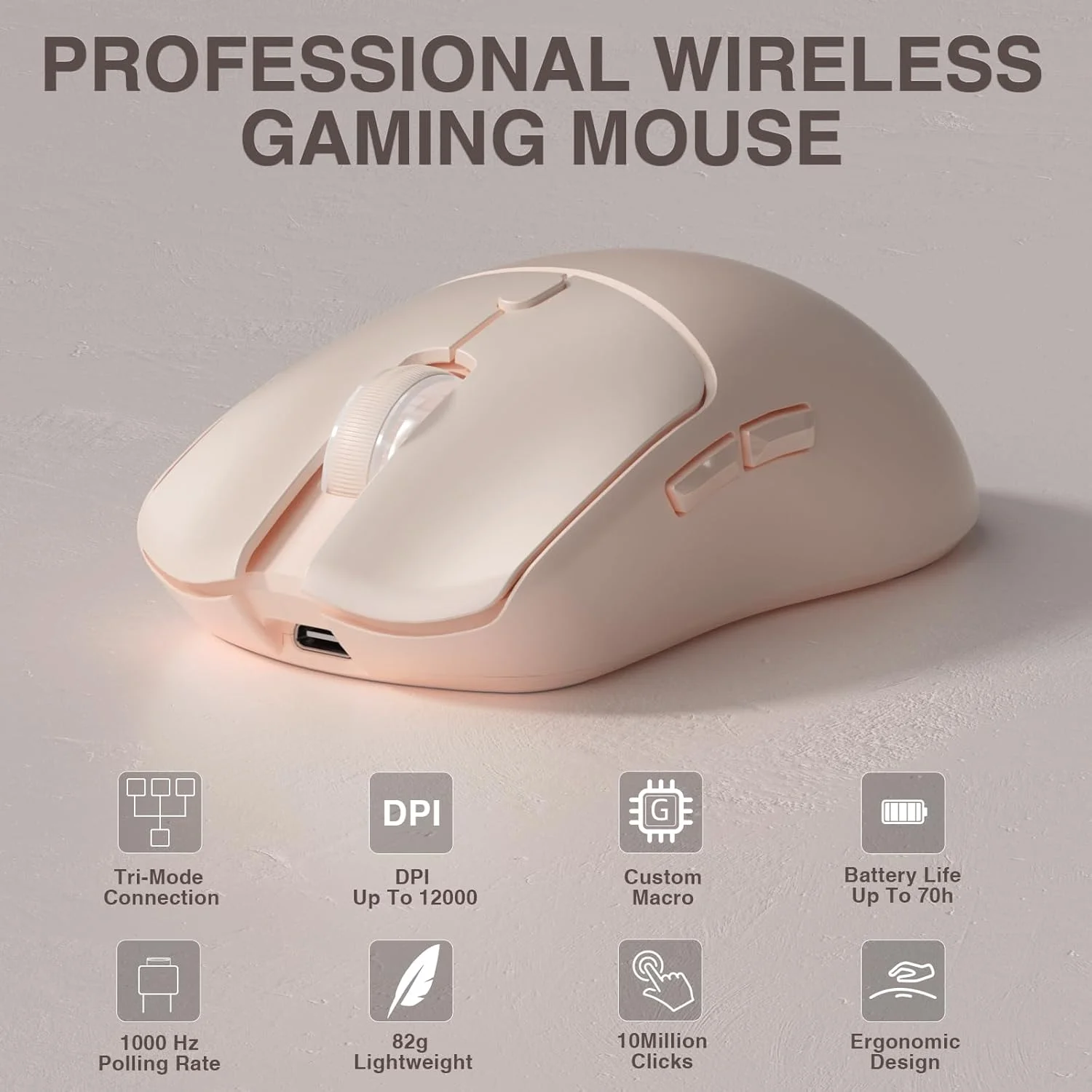 Esports Gaming Mouse - AULA SC580X Tri-Mode Kabellose Gaming-Maus 12000DPI
