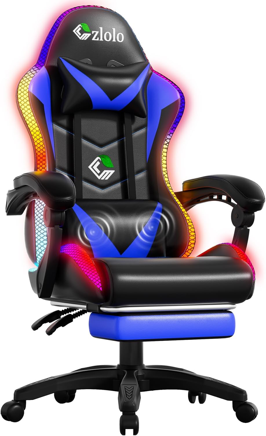 Rgb Gaming Chair - Racing-Style RGB LED Gaming-Stuhl für Erwachsene