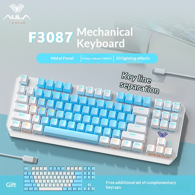 Esports Gaming Pcs - Aula F3087 Mechanische Tastatur, 87 Tasten,