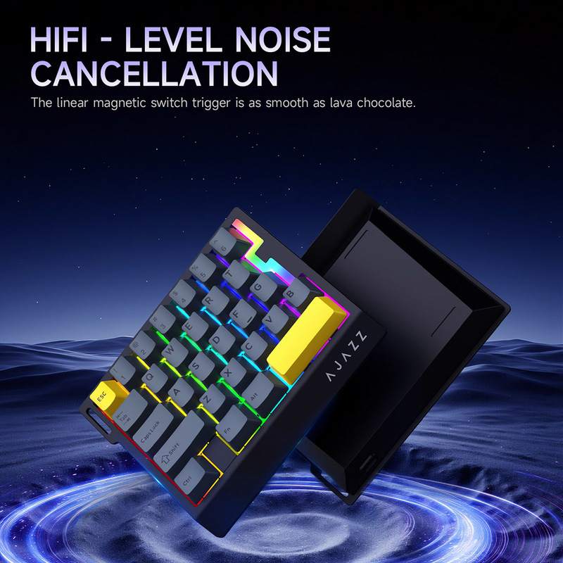 Esports Gaming Setup - RGB Mini Einhändige Mechanische Tastatur Magnetische