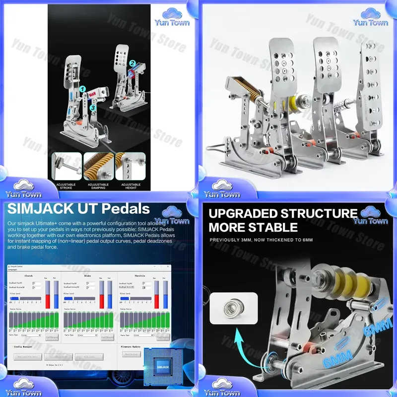 Esports Gaming Setup - Simjack NEUE UT-Pedale für PC-Simulatoren für