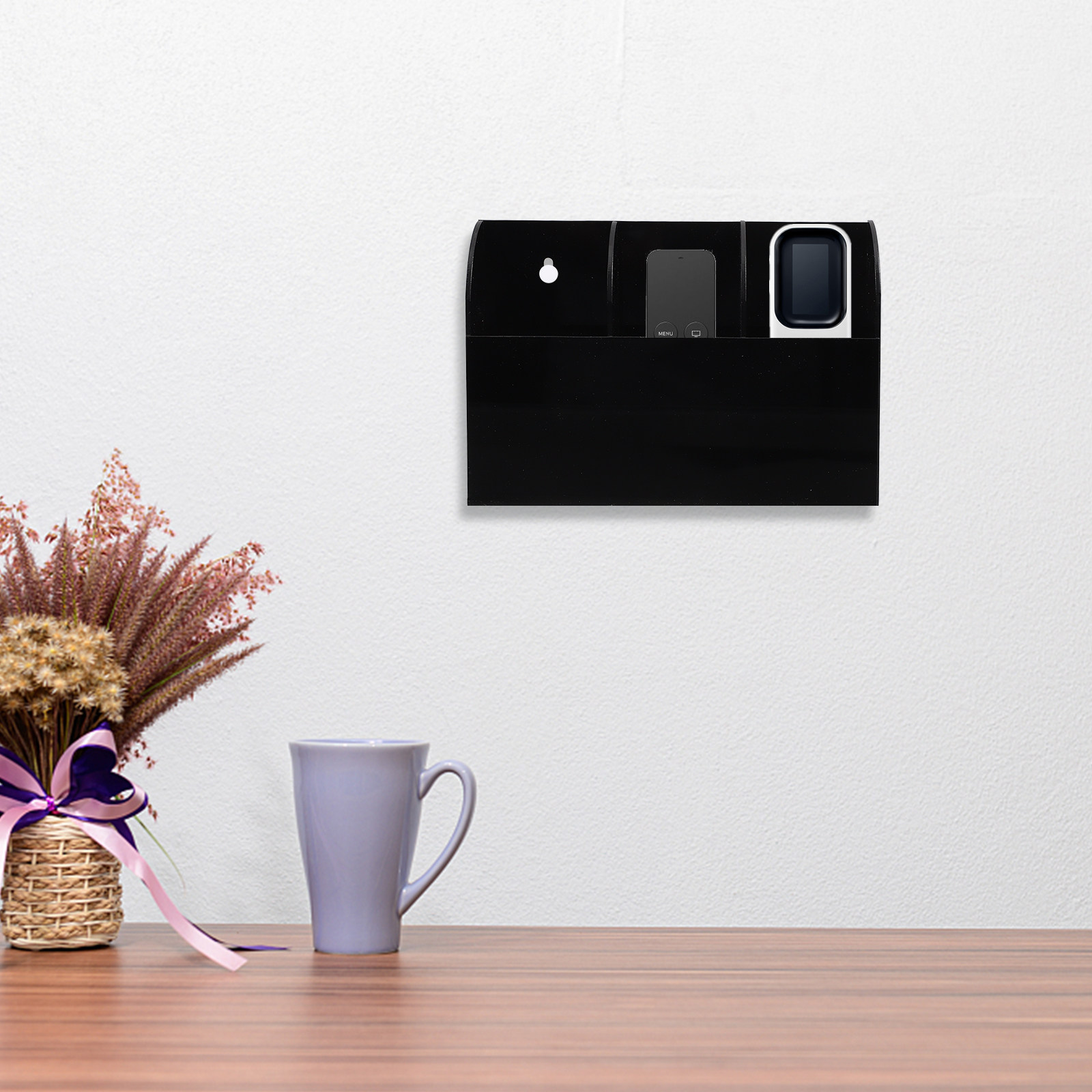 Controller Charging Stand - Fernbedienungs-Wandhalterung Robuster Acryl-Wandorganizer Aufbewahrungsbox für TV-Fernbedienung