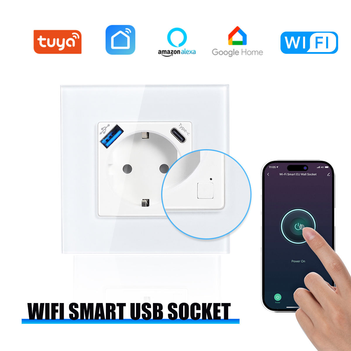 Controller Charging Stand - GEYA WLAN EU-Steckdose mit 20W Typ-C