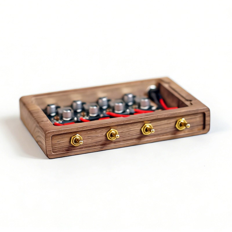 Controller Charging Stand - 4-Wege Unabhängig Steuerbares USB-Stromversorgungsmodul aus Schwarznuss,