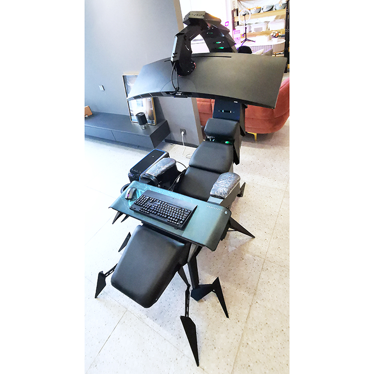 Rgb Gaming Chair - Ergonomischer Leder-Multifunktions-Gaming-Stuhl mit RGB-Beleuchtung, Verstellbarer Iw-sk