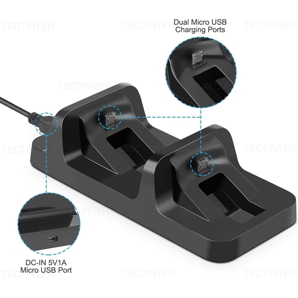 Dual-Ladestation für PS4-Contr – Controller Charging Stand Bewertung und Preis