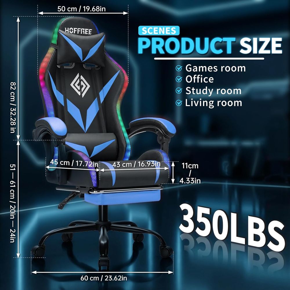 RGB-Gaming-Stuhl mit Massage u – Rgb Gaming Chair Bewertung und Preis
