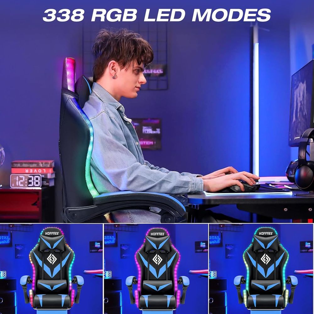RGB-Gaming-Stuhl mit Massage u – Rgb Gaming Chair Bewertung und Preis