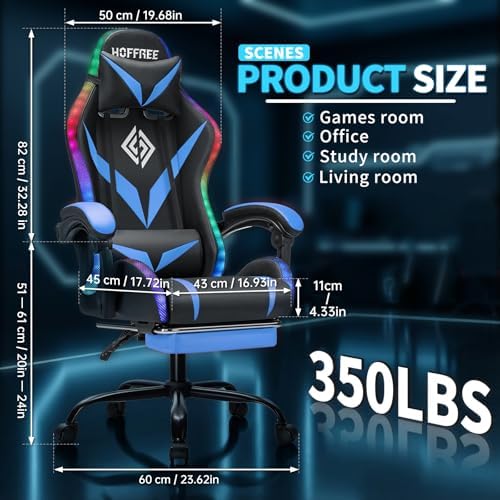 RGB-Gaming-Stuhl mit Massagefu – Rgb Gaming Chair Bewertung und Preis
