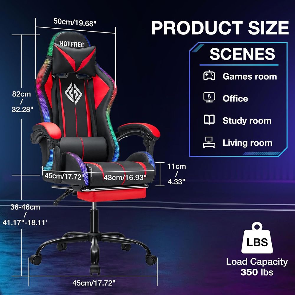 RGB-Gaming-Stuhl mit Bluetooth – Rgb Gaming Chair Bewertung und Preis