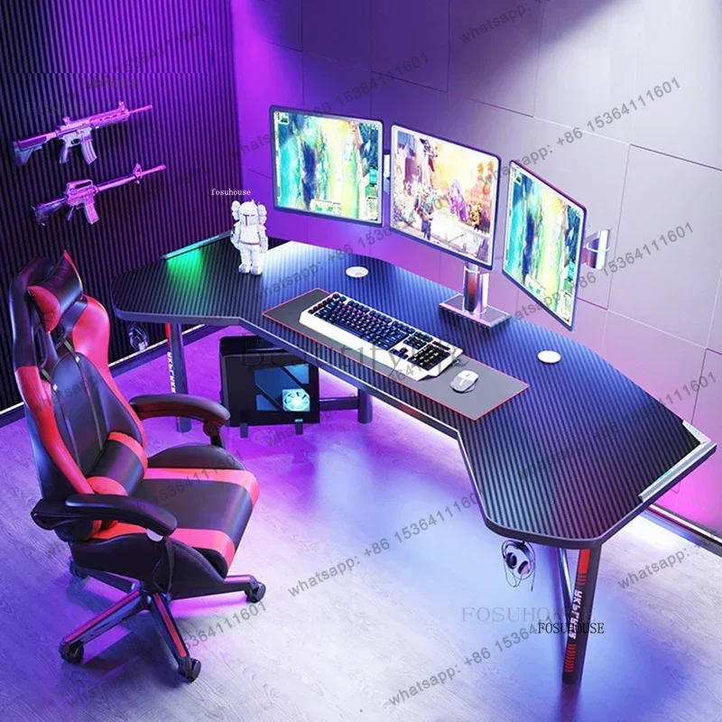 Weißer Computertisch, Büromöbe – Esports Gaming Furniture Bewertung und Preis