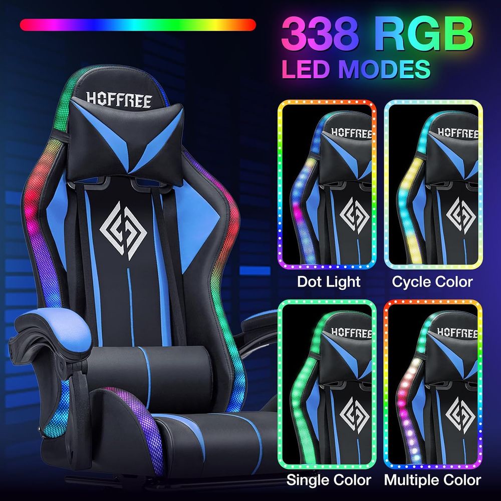 LED-Gaming-Stuhl mit Massage R – Rgb Gaming Chair Bewertung und Preis